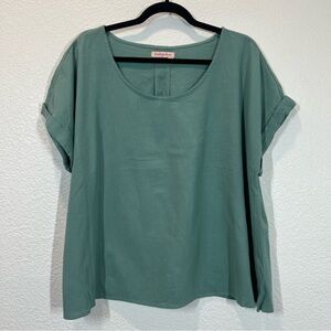 Fresh Produce green short sleeve top